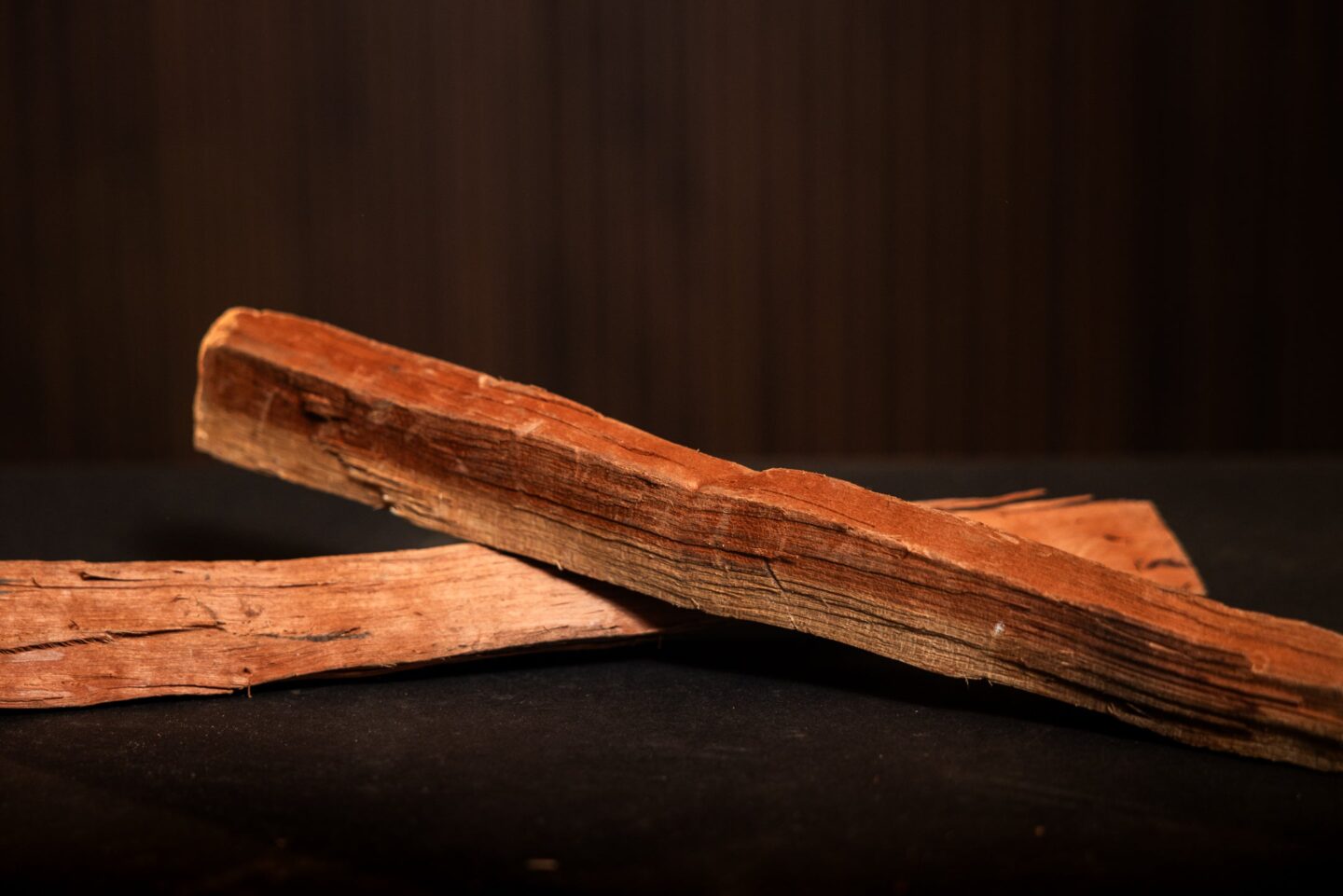 Close up of kindling